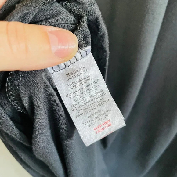 Cynthia Rowley Women's Medium Top - Gray Princess Peasant Short Flutter Sleeve - Picture 5 of 5